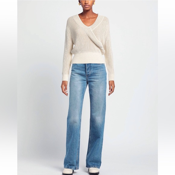 Vanessa Scott cream and gold sweater, NWT, Small - Picture 2 of 4